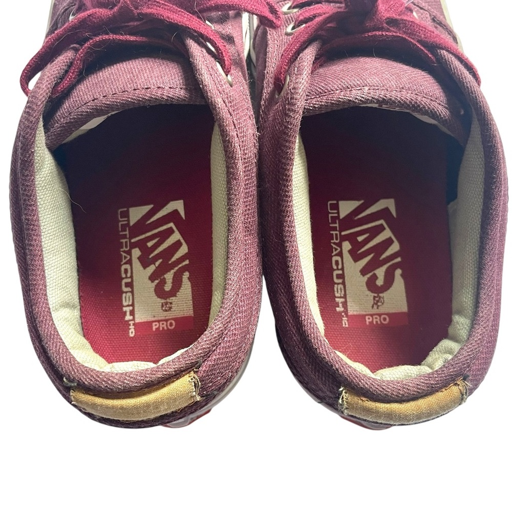 Vans Off the‎ Wall Maroon Men’s Shoes Size 6.5 - Picture 10 of 12